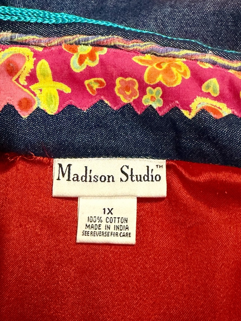 Denim Embroidered/Patchwork Jacket. - Picture 13 of 15